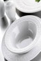 Hermia Vajilla de Porcelana SV24Y200 de 24 Piezas en Blanco